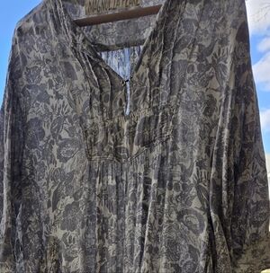 Magnolia Pearl Charcoal Floral Dress